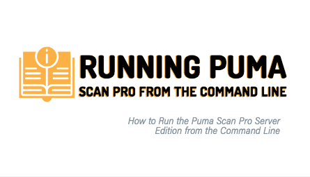 Open book explaining the step as to how Server License users can run PUma Scan Pro from the Command Line